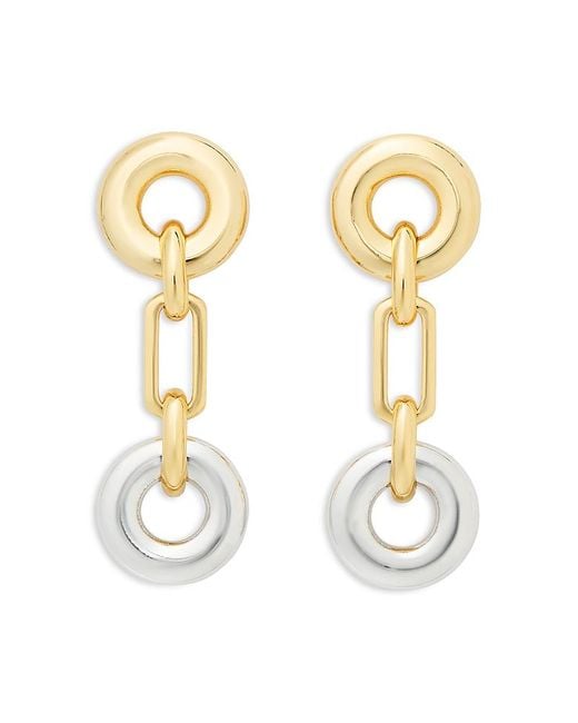 Kate Spade Metallic Interlock Linear Earrings