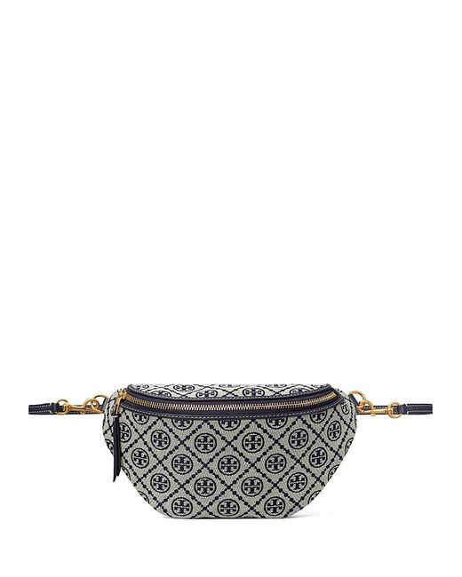 Tory Burch Gray T Monogram Belt Bag