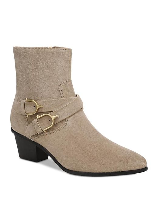 Veronica Beard Brown Ashby Zip Booties