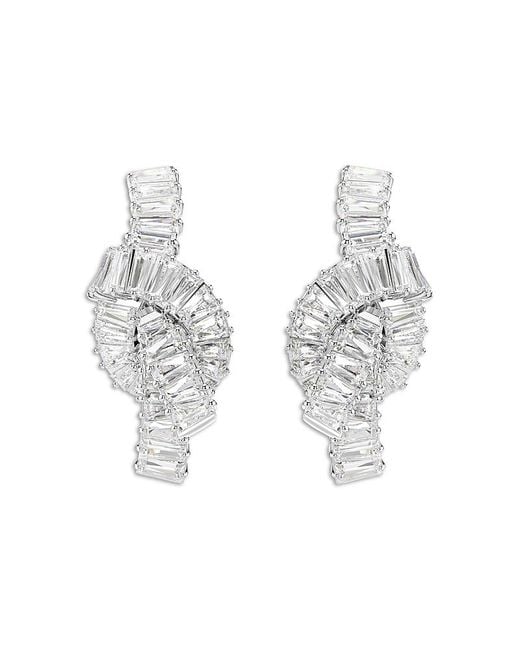 Swarovski White Matrix Earrings