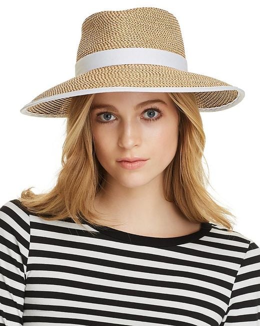 Eric Javits Brown Sun Crest Packable Hat