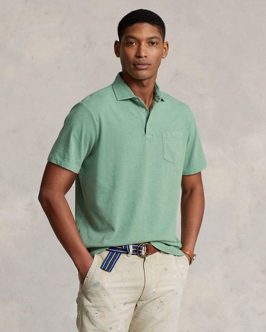 Validatie Voortdurende auditie Polo Ralph Lauren Classic Fit Pocket Polo Shirt in Green for Men | Lyst