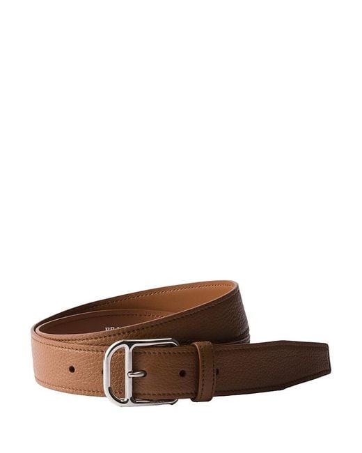 Prada Brown Leather Belt for men