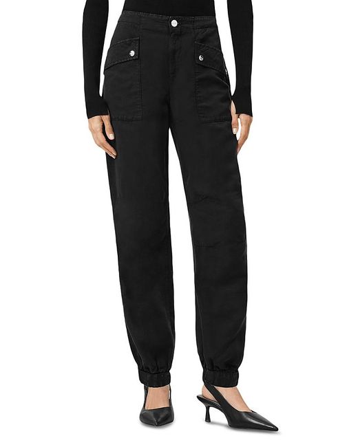 AllSaints Black Val Patch Pocket Pants