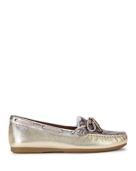 Kurt Geiger Brown Eagle Hardware Boat Moccasins