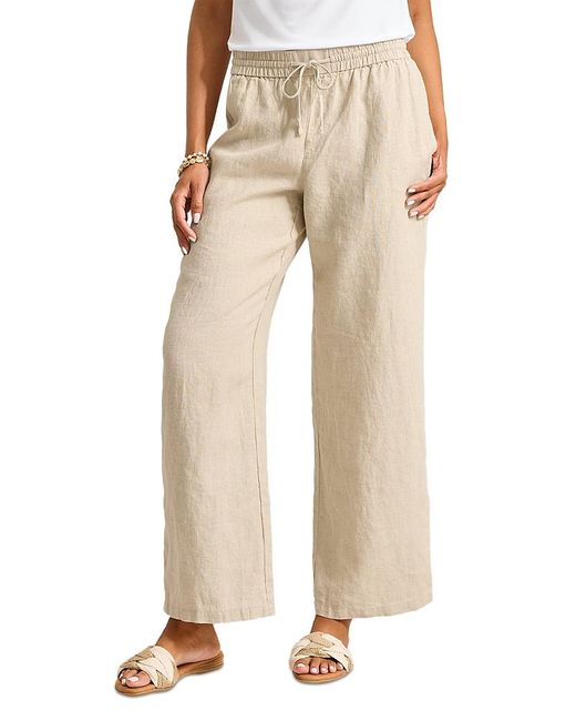 Tommy Bahama Women's Natural Two Palms Linen Easy Pants