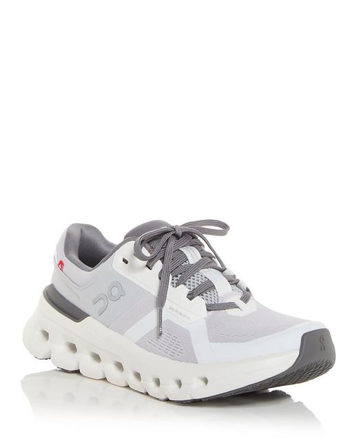 On Shoes White Cloudrunner 2 Running Sneakers