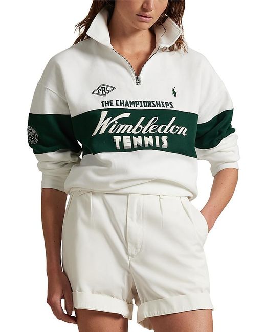 Polo Ralph Lauren Multicolor Wimbledon Relaxed Fit Fleece Sweatshirt