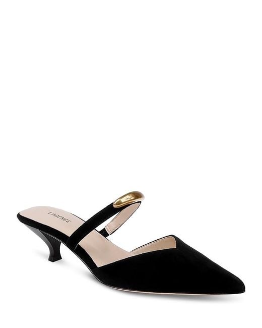 L'Agence Black Catania Pointed Pumps