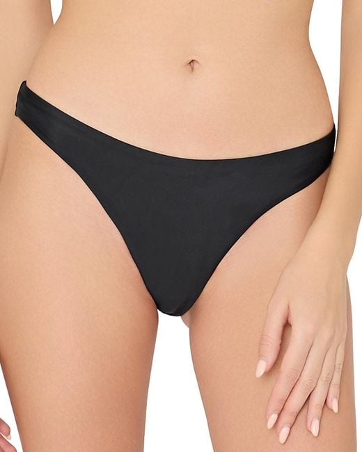 MILLY Black Margot Bikini Bottom
