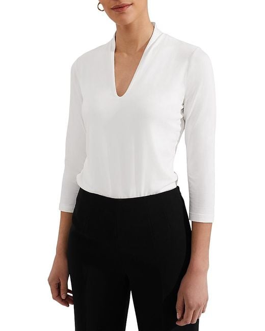 Hobbs White Aimee Top