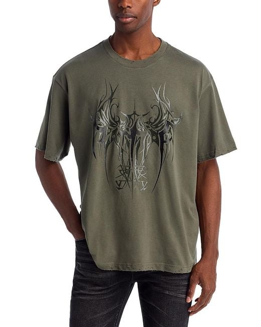 RTA Gray Oversized Tee for men