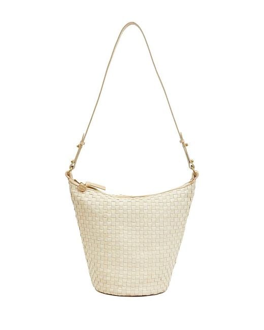 Clare V. White Petite Jeanne Shoulder Bag