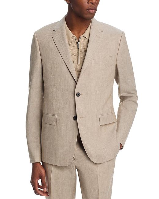 Theory Natural Chambers Melange Solid Slim Fit Suit Jacket for men