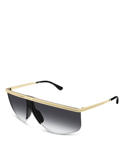 Chloé Metallic Shield Sunglasses, 65Mm