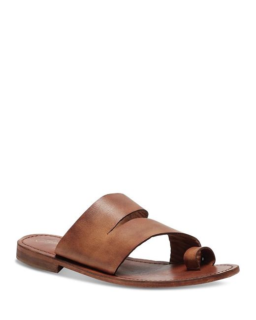 Free People Brown Abilene Toe Loop Sandals