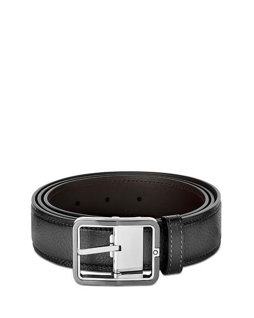 Montblanc Black Leather Belt for men