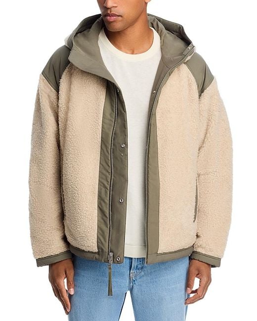 Canada Goose Natural Alberni Reversible Fleece Bomber for men
