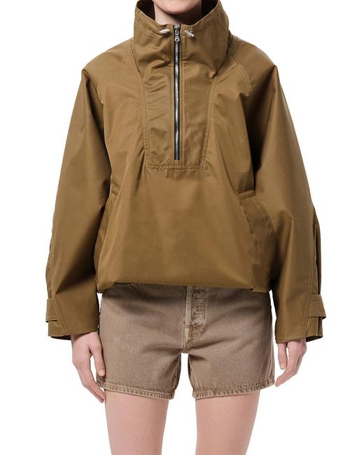 Agolde Brown Coulson Funnel Neck Jacket