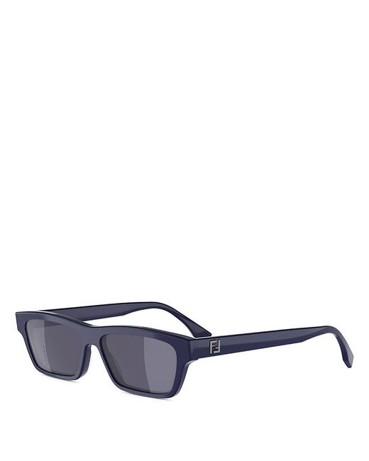 Fendi Blue Ff Squared Sunglasses, 55Mm for men