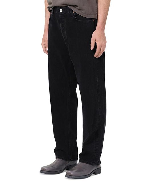 Agolde Black 90S Relaxed Fit Mid Rise Jeans for men