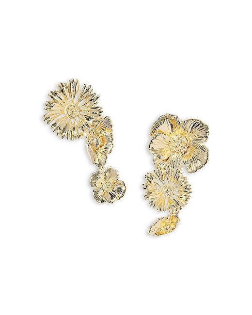 Kendra Scott Metallic Cailey Flower Statement Earrings
