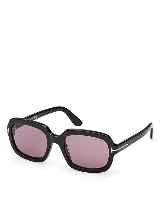 Tom Ford Pink Rectangular Sunglasses, 53Mm