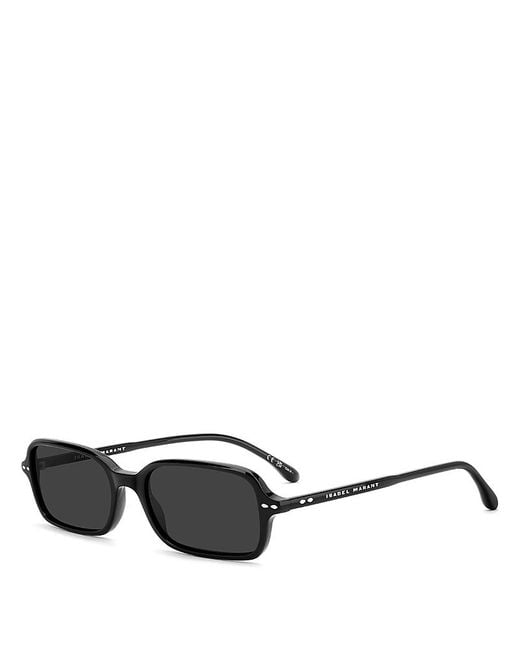Isabel Marant Gray Rectangular Sunglasses, 52Mm
