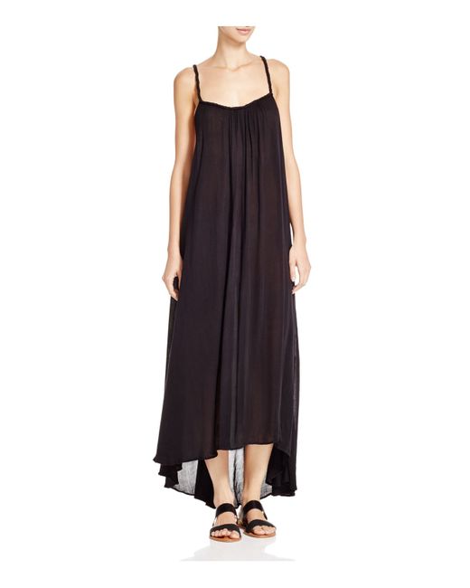 Boho Me | Black Braided Back Maxi Dress Swim Cover Up | Lyst
