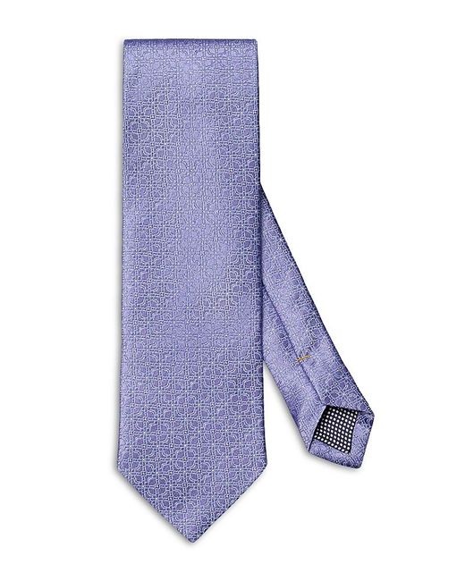 Eton of Sweden Purple Floral Silk Tie for men