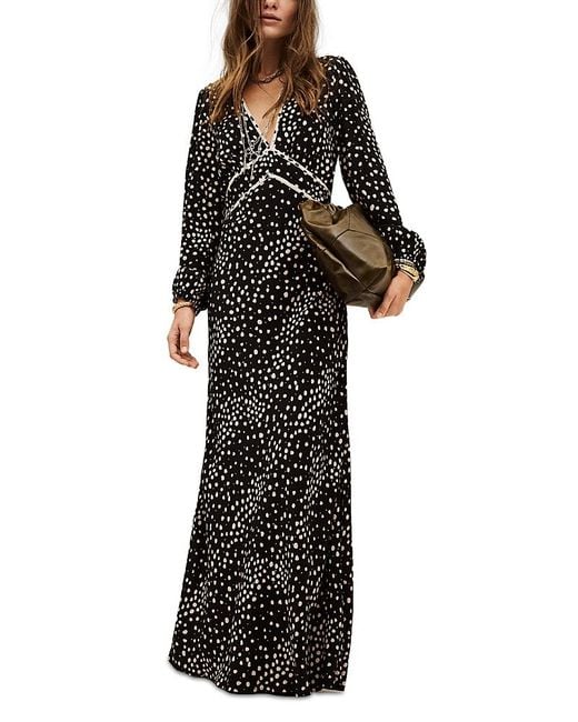 Ba&sh Black Derby Maxi Dress