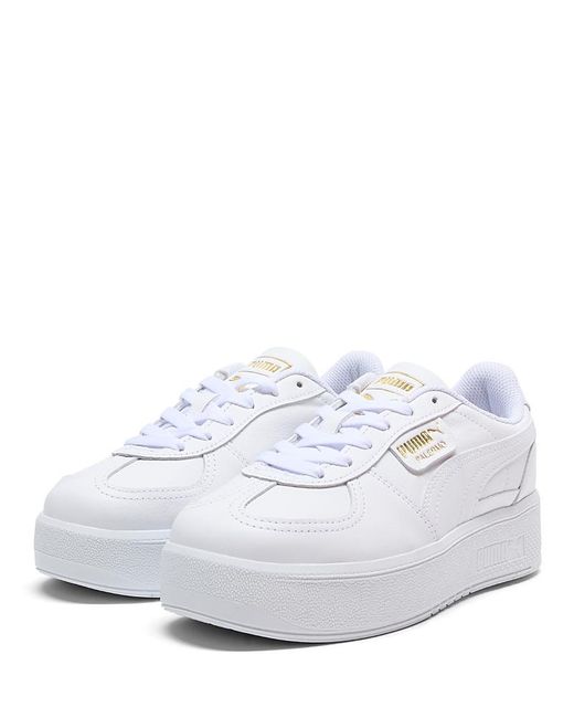 PUMA White Palermo Elevata Sneakers
