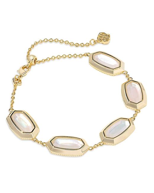 Kendra Scott Metallic Elaina Stone Bezel Chain Bracelet