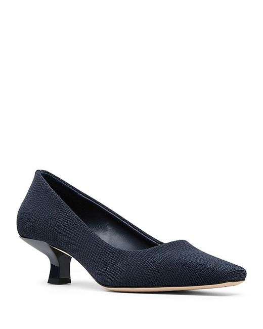 Donald J Pliner Blue Cristine Mid Heel Pumps
