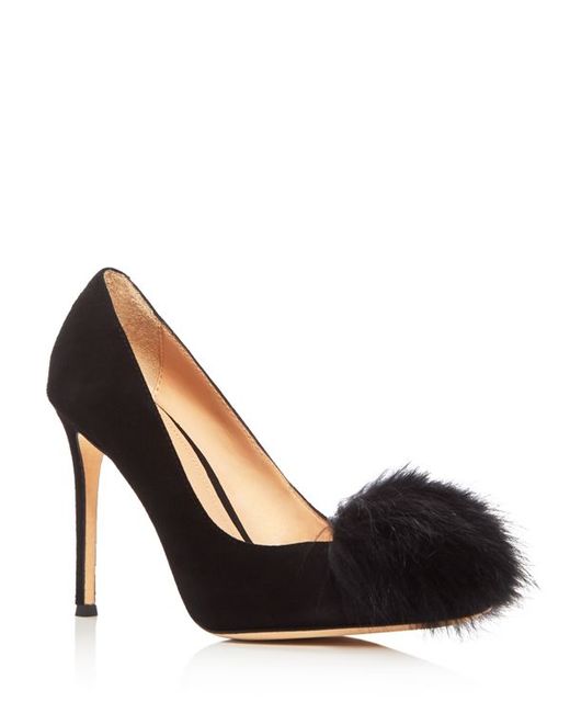 pom pom fur pumps Pom Fur la Lyst Pom Pour Camilla Pumps victoire in Black pom pom fur pumps Pom Fur la Lyst Pom Pour Camilla Pumps victoire in Black