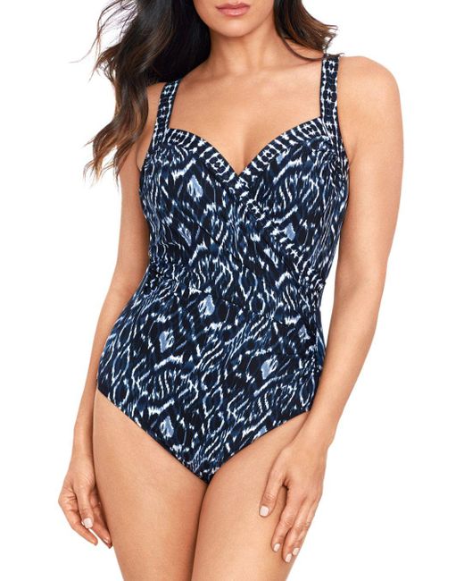 Miraclesuit Palatium Sanibel One Piece Swimsuit In Blue Lyst
