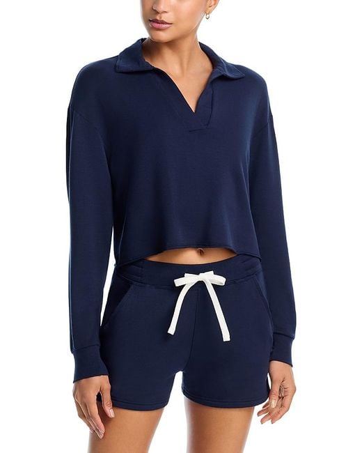 Splits59 Blue Joan Fleece Polo Sweatshirt