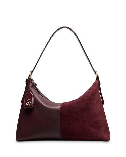 Stuart Weitzman Purple Stuart 5050 Shoulder Bag
