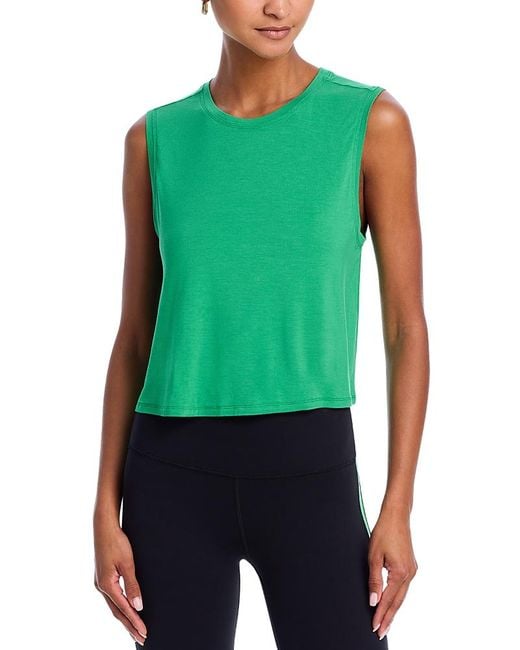Splits59 Green Sienna Cropped Tank Top