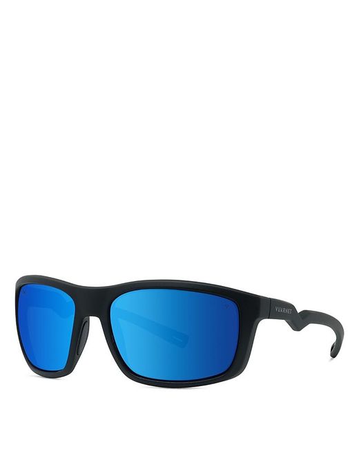 Vuarnet Blue Outdoor Racing Rectangular Sunglasses, 62Mm