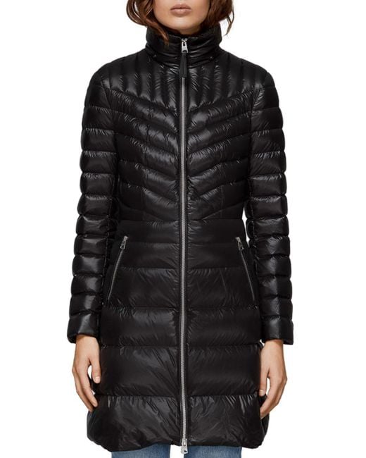 mackage lara hooded quilted down coat