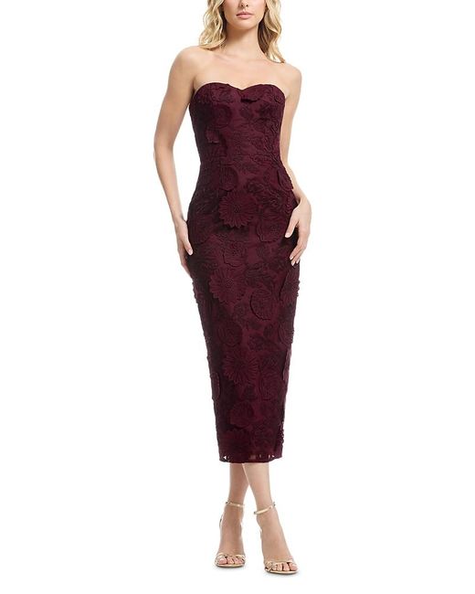 Dress the Population Red Shailene Sequin Sweetheart Dress