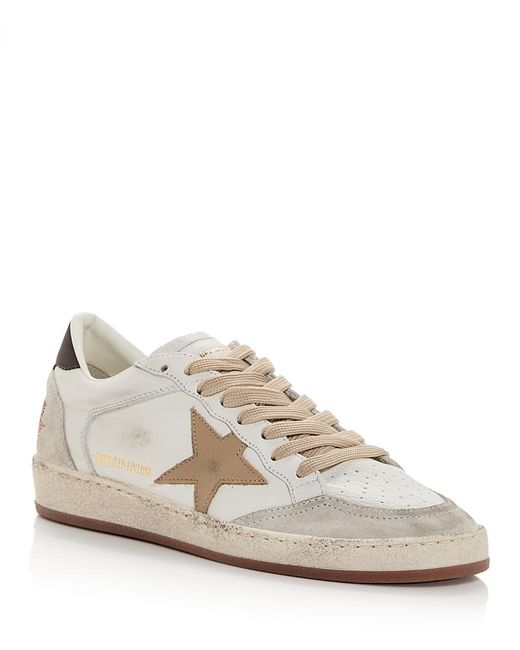 Golden Goose Deluxe Brand White Ballstar Sneakers