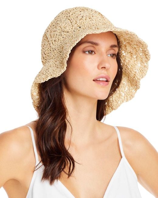 San Diego Hat Company Woven Bucket Hat in Tan (Natural) Lyst