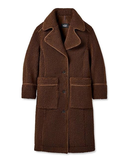 Ugg Brown Sema Fluff Coat