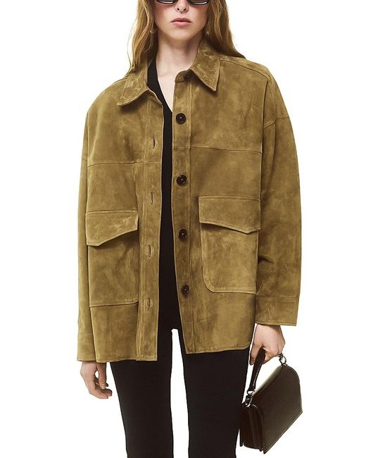 Arma Green Kaylee Suede Jacket