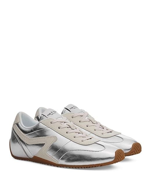 Rag & Bone White Retro Runner Low Top Sneakers