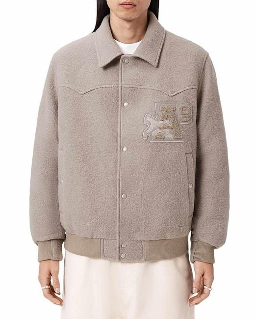 AllSaints Gray Royce Jacket for men
