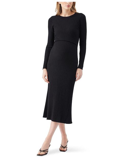 Ripe Maternity Women's Black Eden Knit Nursing Dress