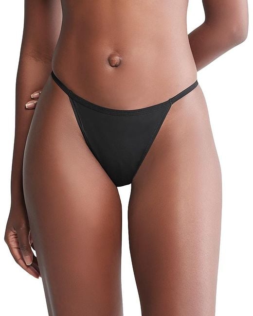 Calvin Klein Brown Ideal Micro String Bikini